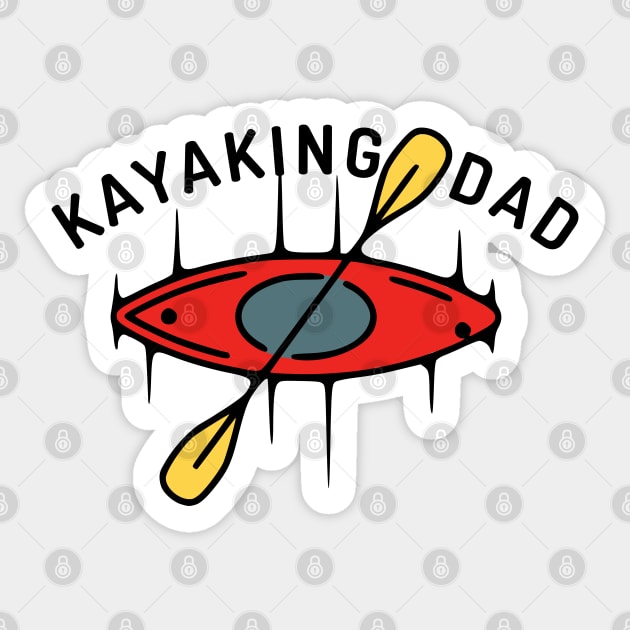 Kayaking Dad Sticker by HolidayBug